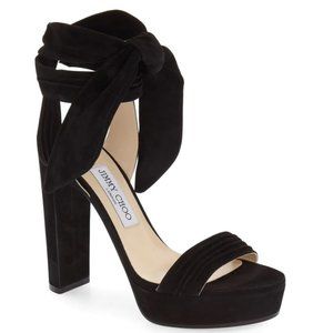 Jimmy Choo Black Suede Sandals